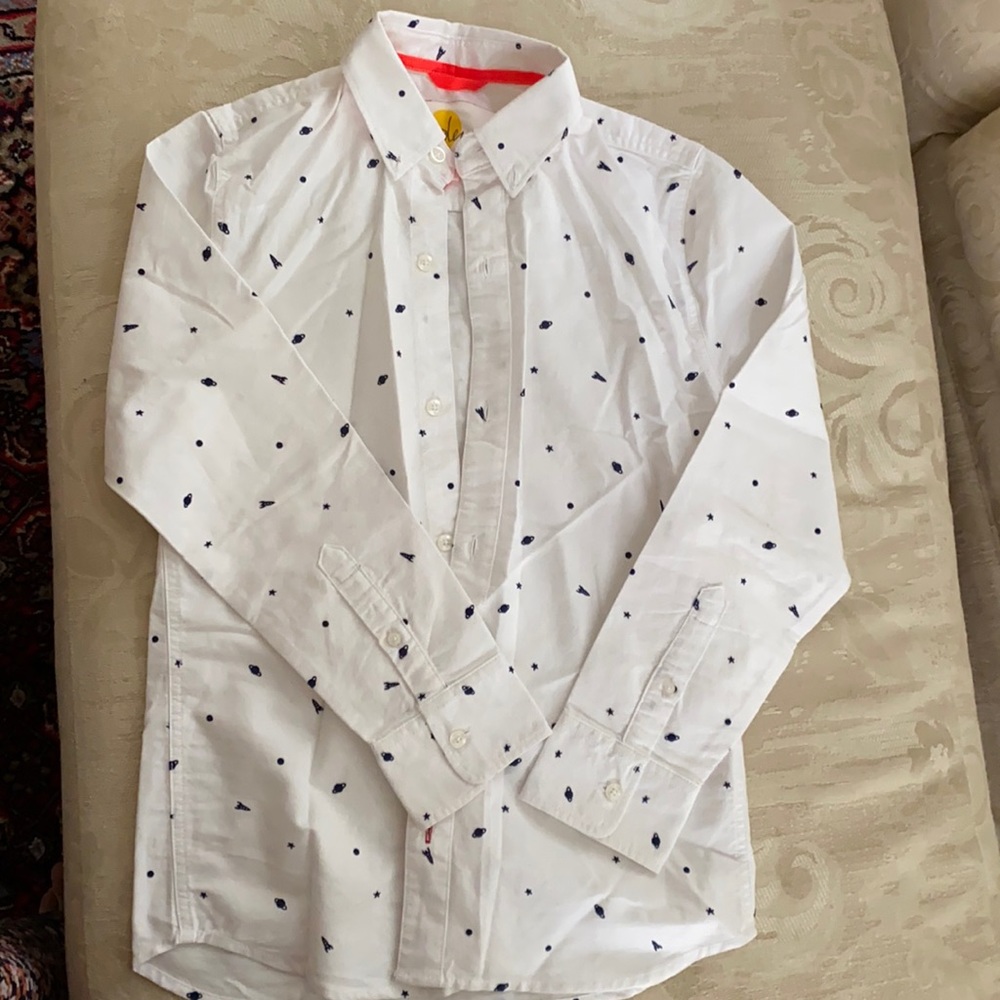 Mini Biden boys embroidered shirt